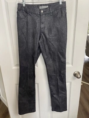 Womens size 2 Chico’s Platinum Denim jeans snake skin print  Pants Size 00 gray - Image 1 of 4