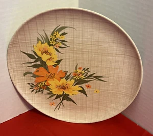 VINTAGE MELMAC PLATES Lenox Ware St. Louis Mo Plates 1960s Fall Harvest 10 Inch - Picture 1 of 4