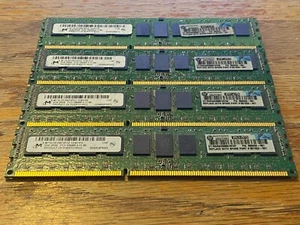 RAM de servidor HP Micron 8 GB (4x2 GB) 1333 MHz PC3-10600R DDR3 500202-061 501533-001 - Imagen 1 de 4