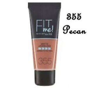 Maybelline Fit Me Foundation PECAN 355 Matte & Poreless normal to oily skin 30ml