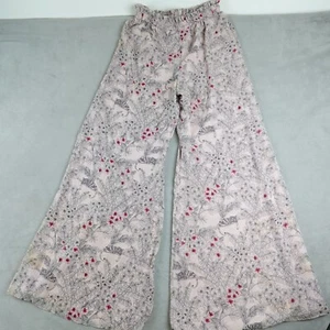 Alexis Pantalone Donna S Beige Tropicale Leggero Femminile Floreale Gamba Larga - Foto 1 di 23