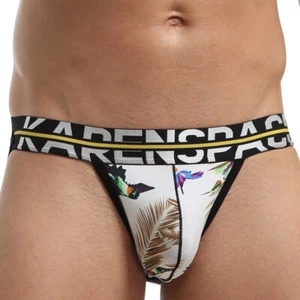 Sexy Mode Homosexuell Unterhosen Druck Jockstrap Tanga Schnell Herrenunterwäsche - Picture 1 of 17