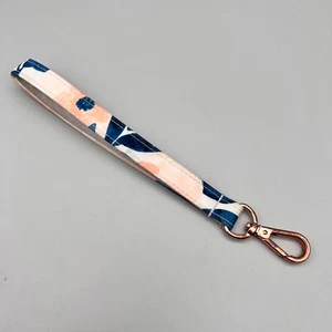 JuJuBe Fabric Custom Whimsical Watercolor Wristlet Keychain Key FOB Rose Gold - Picture 1 of 10