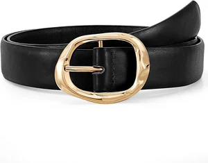 Women Leather Belt for Jeans Pants Ladies Casual Waist Belt Fashion Women Belt w - Picture 1 of 12