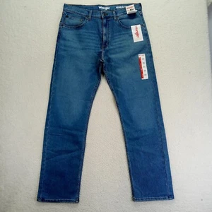 Wrangler Regular Fit Flex Jeans Herren 34x32 Straight Medium Wash Neu Denim - Bild 1 von 11