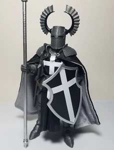 Maßgeschneiderte kabelgebundene Kappe - passt Dark Templer Knight 1.0 Body Mythic Legions - NUR UMHANG - Bild 1 von 7