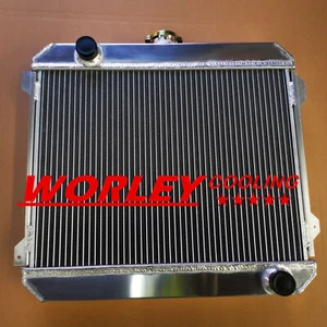 3 core aluminum radiator for DATSUN 720 L20B 2.0 L4 Manual 1980 straight outlet - Picture 1 of 12