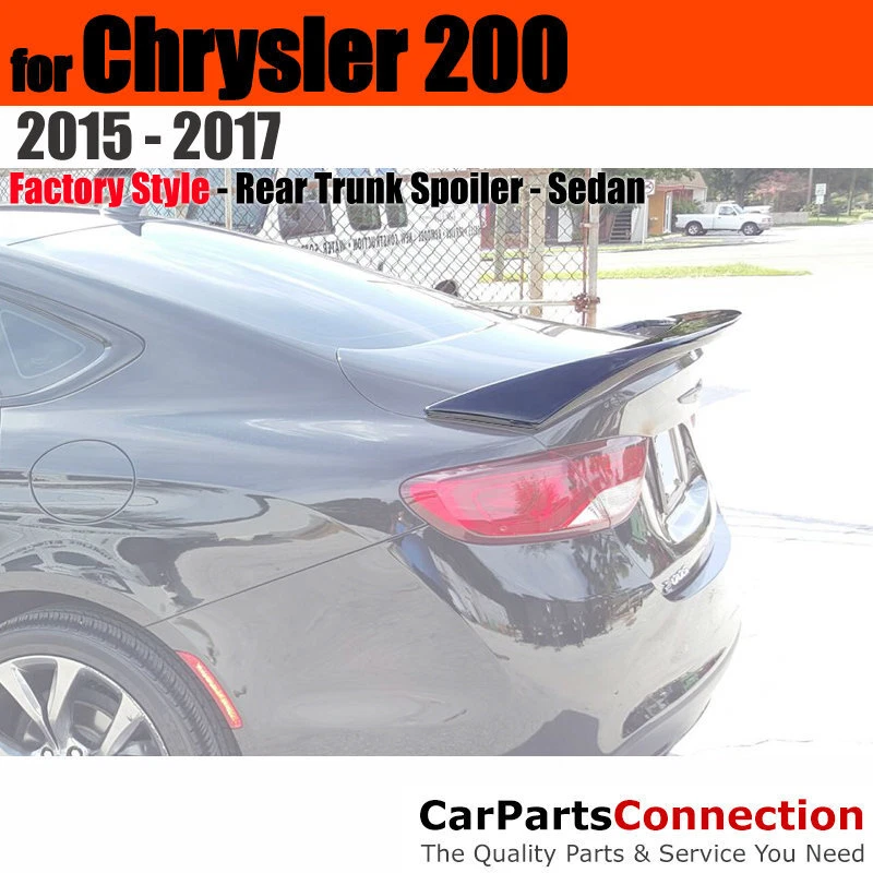 Primer ABS porta-malas traseiro asa spoiler para 15-16 Chrysler 200 Sedan - Imagem 1 de 1