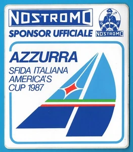Azzurra America's Cup 1987 adesivo sticker vintage autocollant aufkleber MA3255 - Picture 1 of 1