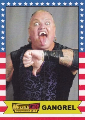 Gangrel 2019 WrestleCade Pro Wrestling Tarjeta Coleccionable Luchador WWE #18 WWE Foto 1 de 3