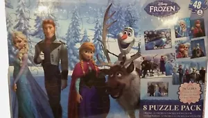 DISNEY FROZEN 8 PUZZLE PACK 48 PIECES EACH PUZZLE - Picture 1 of 6