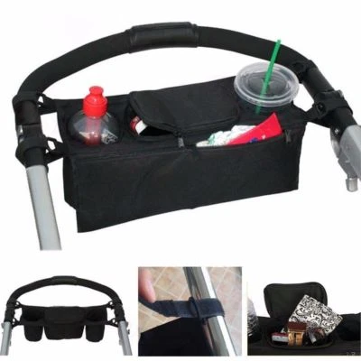 Black CupHolder Bumbleride Baby Child Stroller Organizer Wipes Diaper Phone NEW - Image 1 of 2