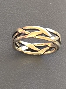James Avery 925 geflochtener Ring Größe 6 Sterlingsilber Ring - Bild 1 von 7