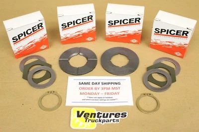 1998-2004 Ford F250 F350 F450 F550 Excursion 4x4 Full Front Thrust Washer Kit - Image 1 of 3