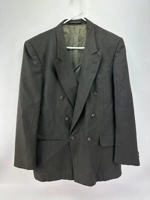 Jones New York Hombres Blazer Doble Pecho Gris Traje Chaqueta Abrigo Deportivo Talla 42L Foto 1 de 4