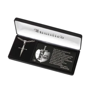 Necklace - Sword/Spiritcross Med Stainless Steel - Picture 1 of 1