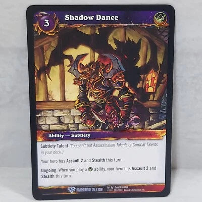World Of Warcraft War Of The Elements Shadow Dance 76/220 Rare TCG Card - Image 1 of 2