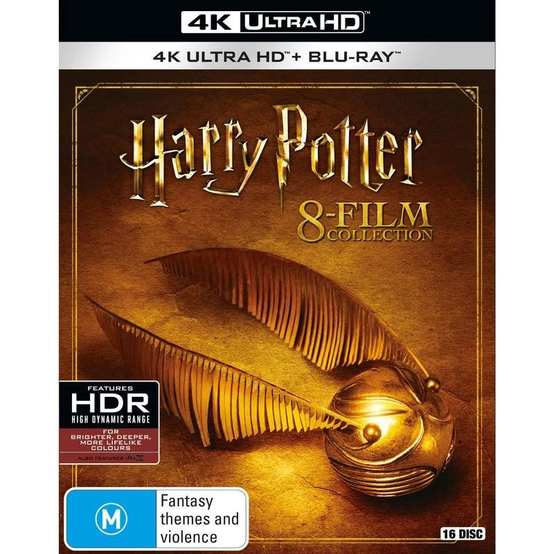 Harry Potter 8-Film Collection 4K Ultra HD + Blu-ray | 16 Discs | Region B - Image 1 of 1