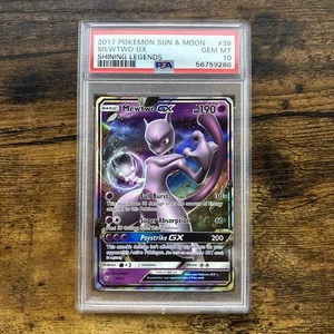 Mewtwo GX 39/73 Shining Legends Holo Pokemon Sun & Moon 2017 - PSA 10 GEM MINT - Picture 1 of 2