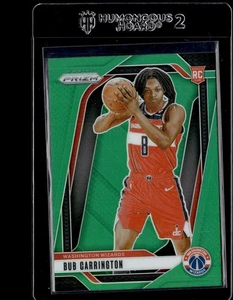 2024-25 Panini Prizm Prizms Green #244 Bub Carrington RC - Picture 1 of 2