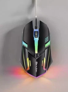 SKYLION F1 Wired 3 Keys Mouse Colorful Lighting Gaming and Office - Afbeelding 1 van 2