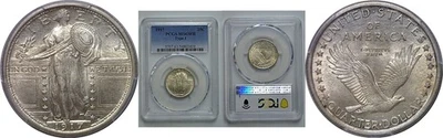 1917 T-1  Standing Liberty Quarter   PCGS MS-63 FH - Image 1 of 3
