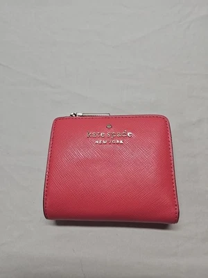 Kate Spade Brynn small leather L zip wallet Pink Bifold - Image 1 of 4
