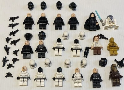 Lego Star Wars Minifigure Lot Of 18 -Stormtroopers,Pilots,Rebels And Jedi- - Image 1 of 4