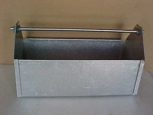 metal galvanized aluminum tool carrier tote caddy tool box garden tote - Picture 1 of 11