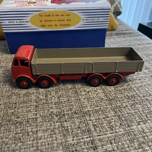 DINKY 901 'FODEN DROPSIDE DIESEL WAGON/LORRY - RED/GREY. ORIGINAL. GOOD. - Picture 1 of 6