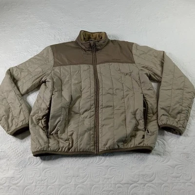 Filson UltraLight Primaloft Puffer Jacket Mens XL Rustic Tan Nylon 20002997 Flaw - Image 1 of 4