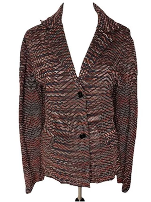 Chaqueta Blazer Missoni Tejida Mujer 10/46 Multicolor Mezcla Lana Manga Larga Foto 1 de 4