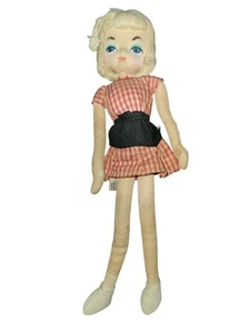 Vintage 1964 Holiday Fair Hedaya Miss Twisty Japan große blaue Augen bewegliche Puppe - Bild 1 von 11