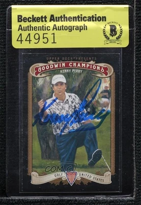 BAS 2012 Upper Deck Goodwin Champions Kenny Perry #16 Authentic Auto - Image 1 of 2