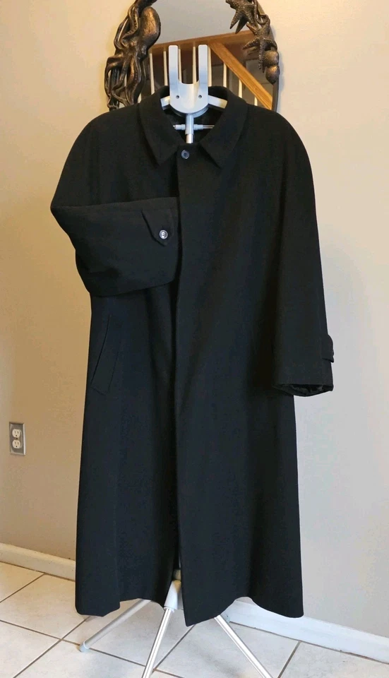 Abrigo de lana Tallia Uomo Loro Piana para hombre Storm System negro 3XL grande alto ITALIA Foto 1 de 4