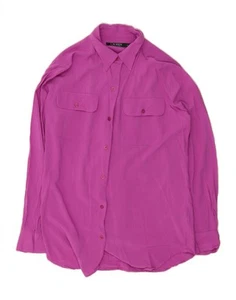 RALPH LAUREN Womens Oversized Shirt UK 10 Small Pink Viscose CX71 - Picture 1 of 3