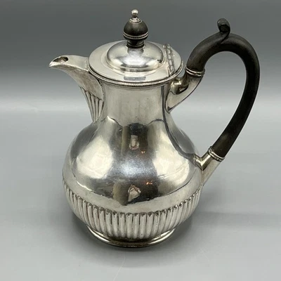 Walker & Hall Antique Silver Plated Hot Water Jug or Coffee Pot Victorian Vtg - Image 1 of 4