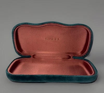 GUCCI ESTUCHE RÍGIDO GRANDE AUTÉNTICO GAFAS GAFAS GAFAS GAFAS DE SOL ESTUCHE TELA Foto 1 de 4