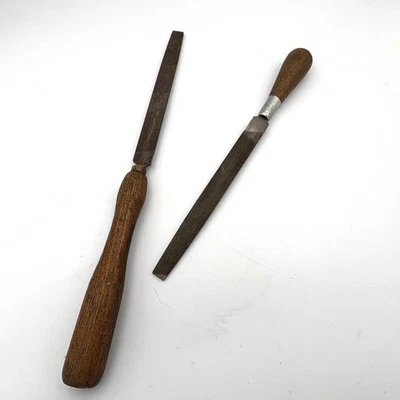 Vintage Tool Lot - Simonds, etc. Woodworking File Lot With Wooden Handles - Image 1 of 4