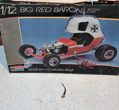 1986 Monogram Model Big Red Baron Show Car 1/12 Scale Part 42 CHROME SHIFT LEVER - Image 1 of 4