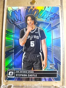 2024-25 Stephon Castle Donruss Optic Rookie My House Silver Holo Prizm RC 🔥🔥🔥 - Imagen 1 de 3