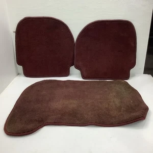 Original Porsche 911 Burgundy Floor Mats Passenger & 2 Back | Free Ship - Foto 1 di 7
