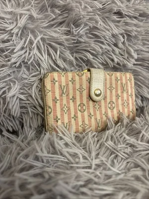 Preloved Louis Vuitton Mini Lin Croisette Portefeuille Viennois Great Condition - Изображение 1 из 4