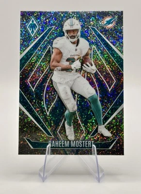2024 Panini Phoenix Raheem Mostert #122 International Sparkle Holo Dolphins LV - Image 1 of 2