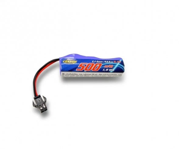 Carson 500608289 Ersatzakku 3,7V/500mAh LiIon Akku Race Rival JST 500404297 - Bild 1 von 1