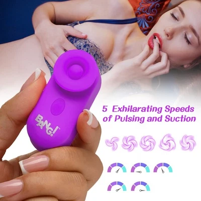 Mini Clitoral Stimulator, Small Vibrator Intimate Sex Toy for Women, Purple, USA - Image 1 of 4