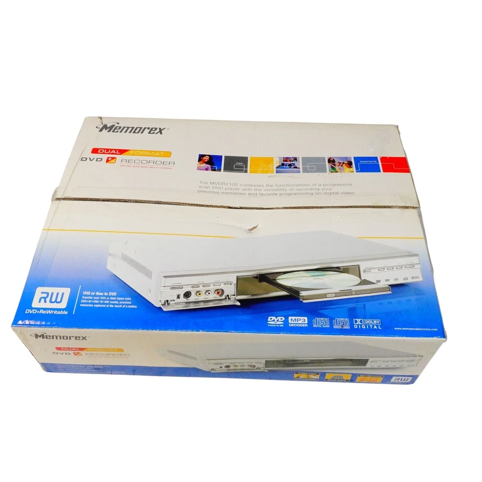 Memorex MVDR2102 Dual Format DVD Recorder Firewire IEEE 1394 8MM to DVD NEW - Image 1 of 4