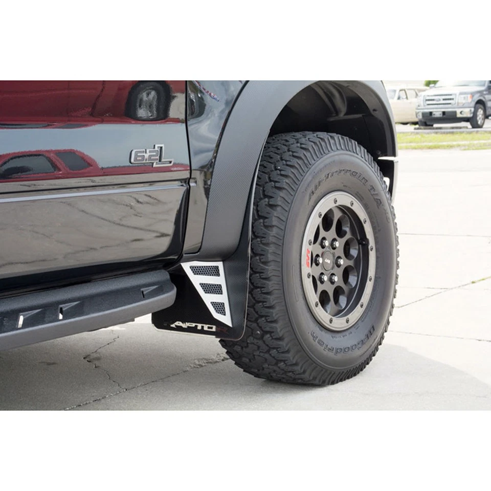 Guardabarros delanteros respaldo ABS para Ford F-150 Raptor 2010-2014 [fibra de carbono] Foto 1 de 3