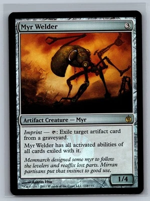 Magic The Gathering Mirrodin Besieged Myr Welder #118/155 Foil MTG TCG CCG - Image 1 of 2