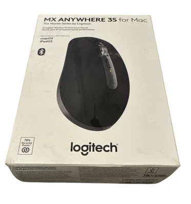 Logitech MX Anywhere 3S for Mac, Compact Wireless Bluetooth Mouse Space Grey - Image 1 of 2